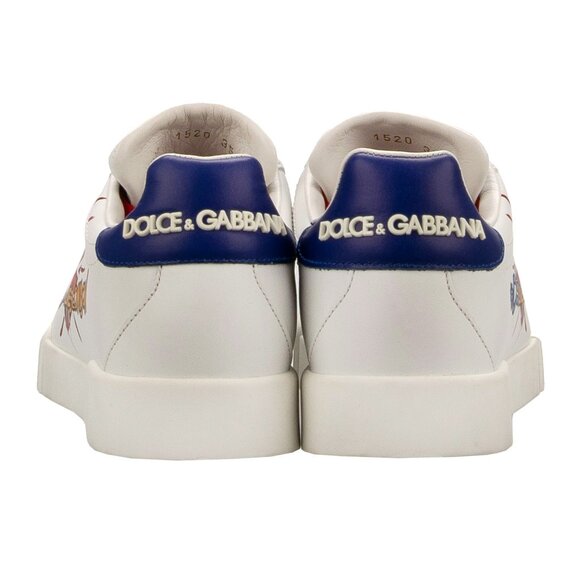 Dolce & Gabbana - DG Logo Loves London Low-Top Sneaker PORTOFINO White Red EUR 3 - Picture 2 of 5